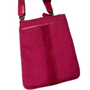 Y2K Barbie Coach Pink Vintage Monogram Crossbody Bag